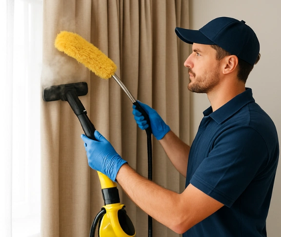 Trusted blind cleaning technician Matty Curtain Cleaning norlane-vic QLD
