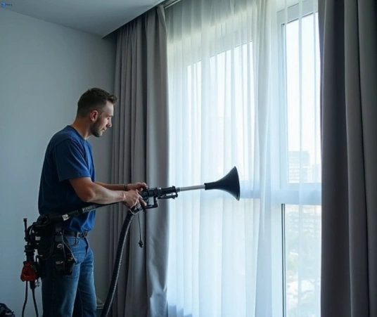 Professional commercial curtain cleaning process equipment Matty Curtain Cleaning norlane-vic